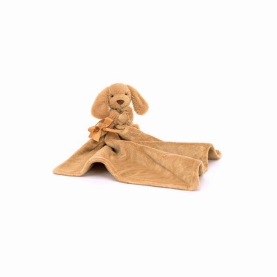 Jellycat Bashful Toffee Puppy Soothers USA | 67504YFJL